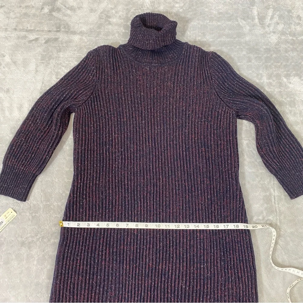 CHANEL DRESSES Roll Neck Sweater Dress Cashmere Blend Size 46 FRANCE